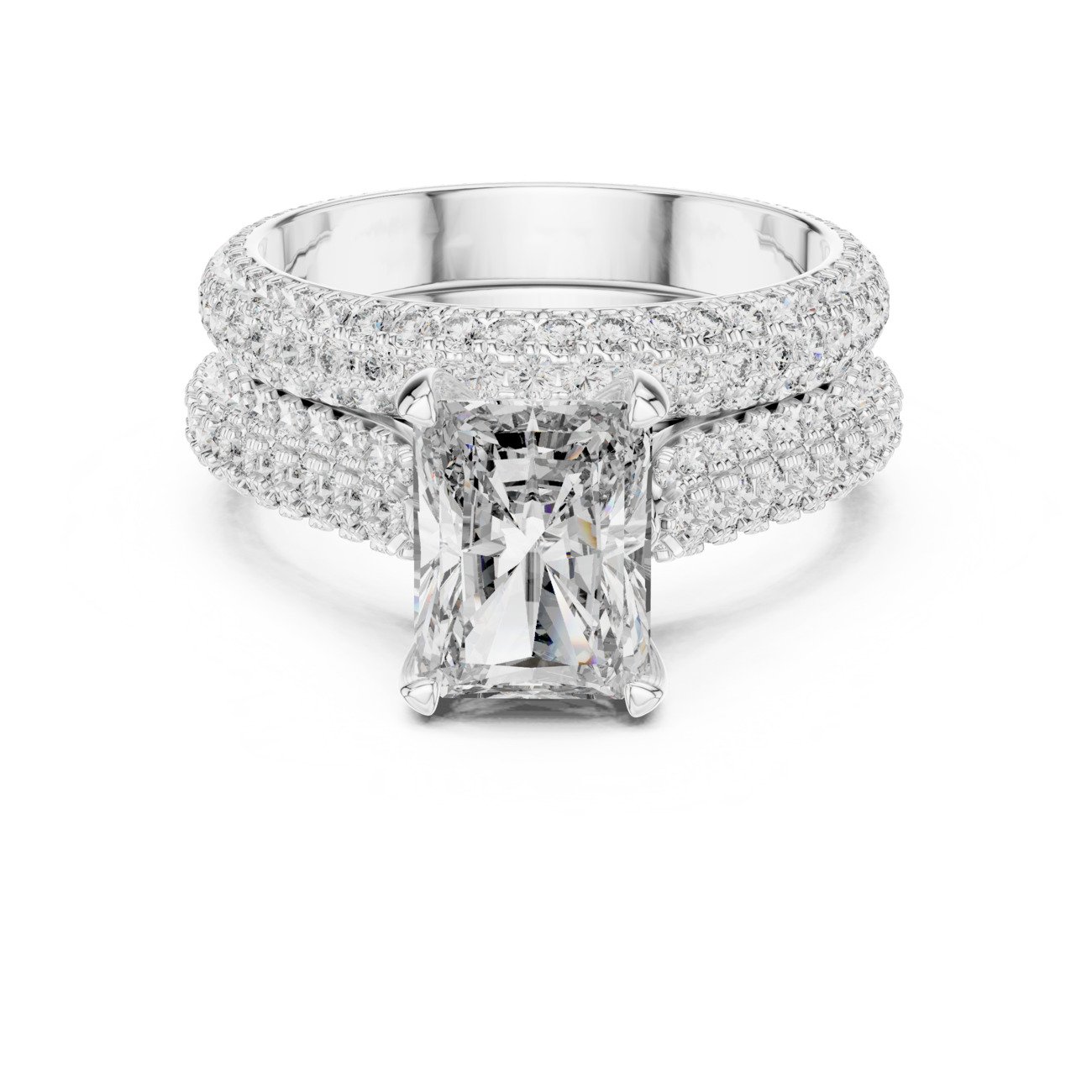 Emerald Solitaire Ring with Fit 002