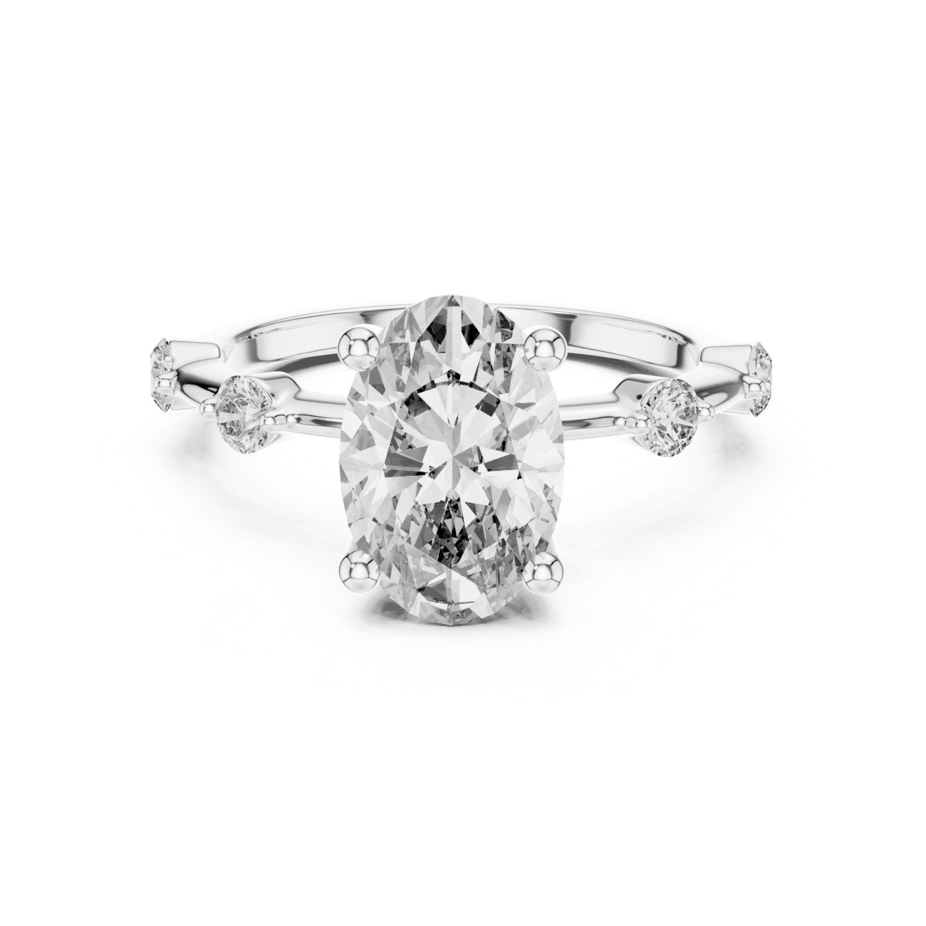 Oval Solitaire Ring 008