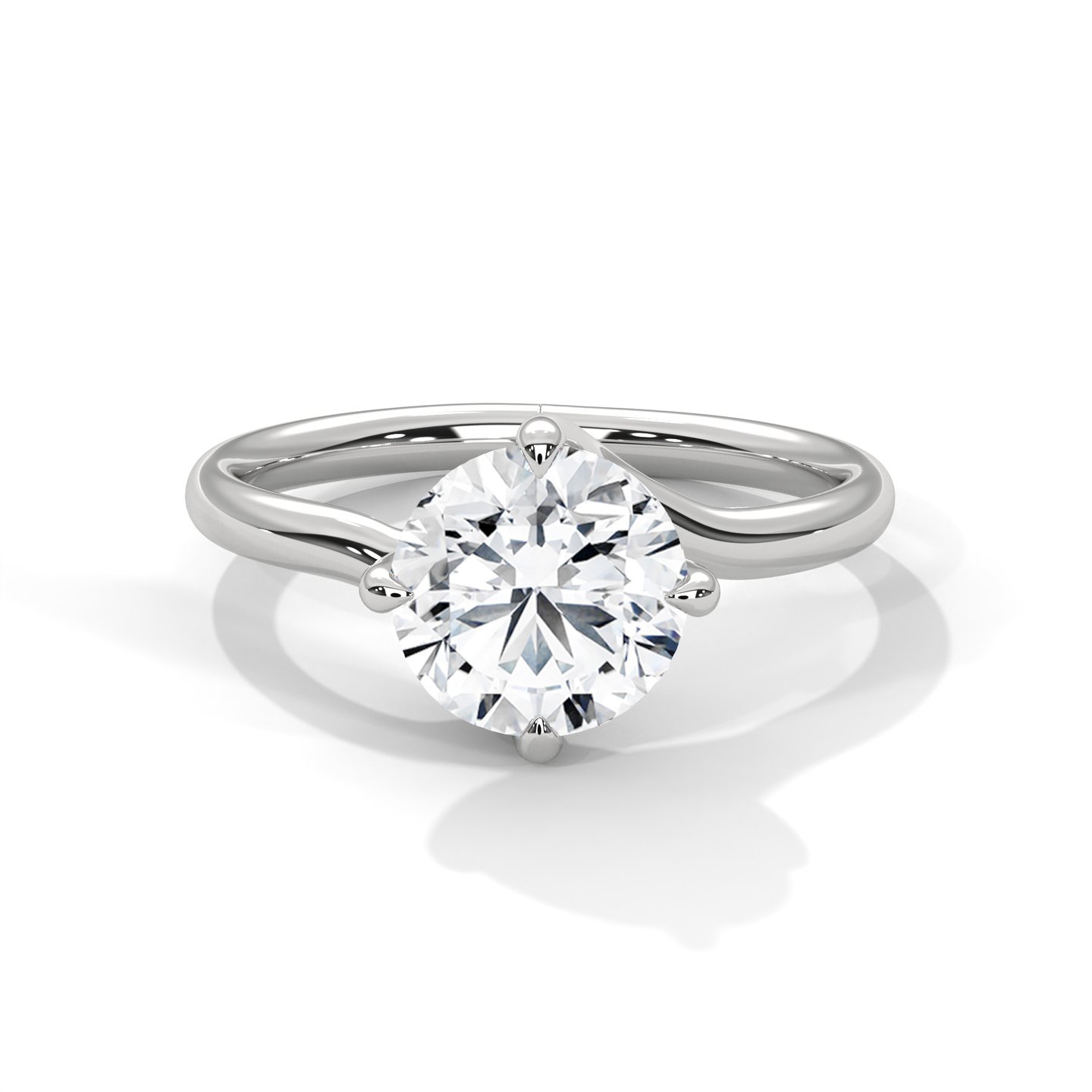 Round Solitaire Ring 030